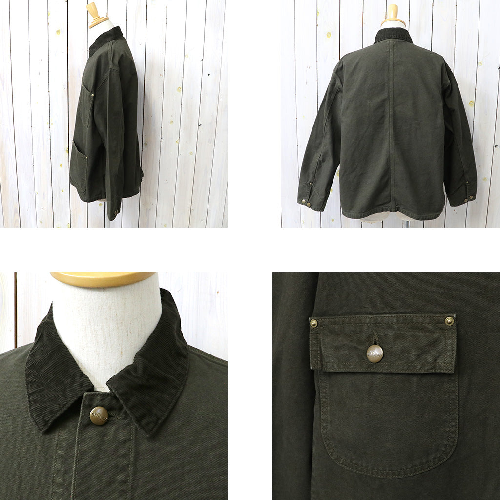 orSlow : RELAXED FIT OXFORD COVERALL (COFFEE BROWN) (01-6034-52S)