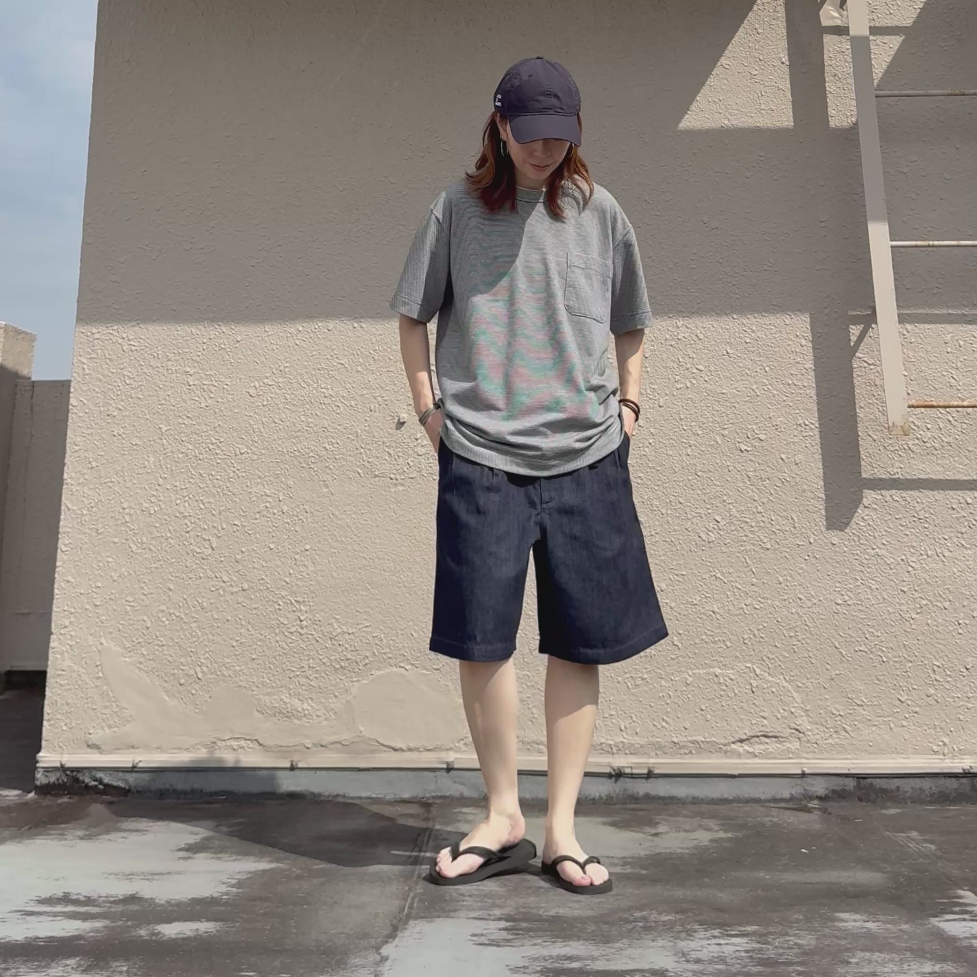 THE NORTH FACE PURPLE LABEL : Denim Tuck Field Shorts (Indigo