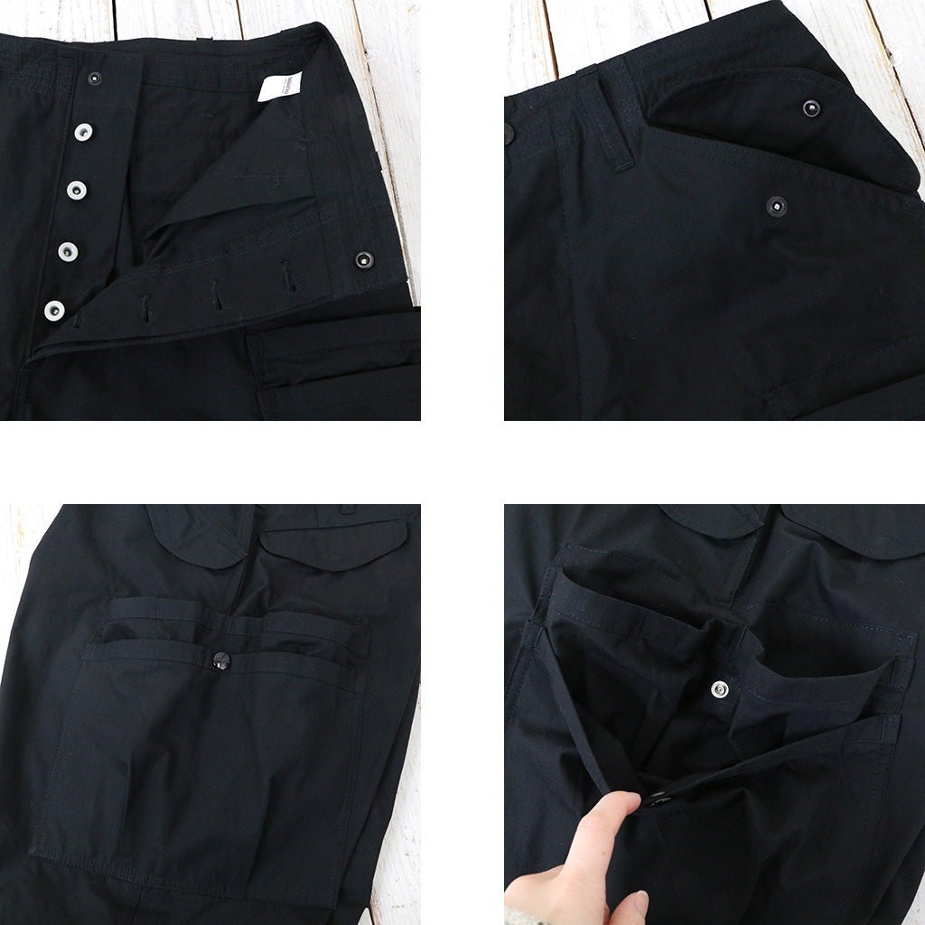 SASSAFRAS『OVERGROWN PANTS(C/N RIPSTOP)』(BLACK)