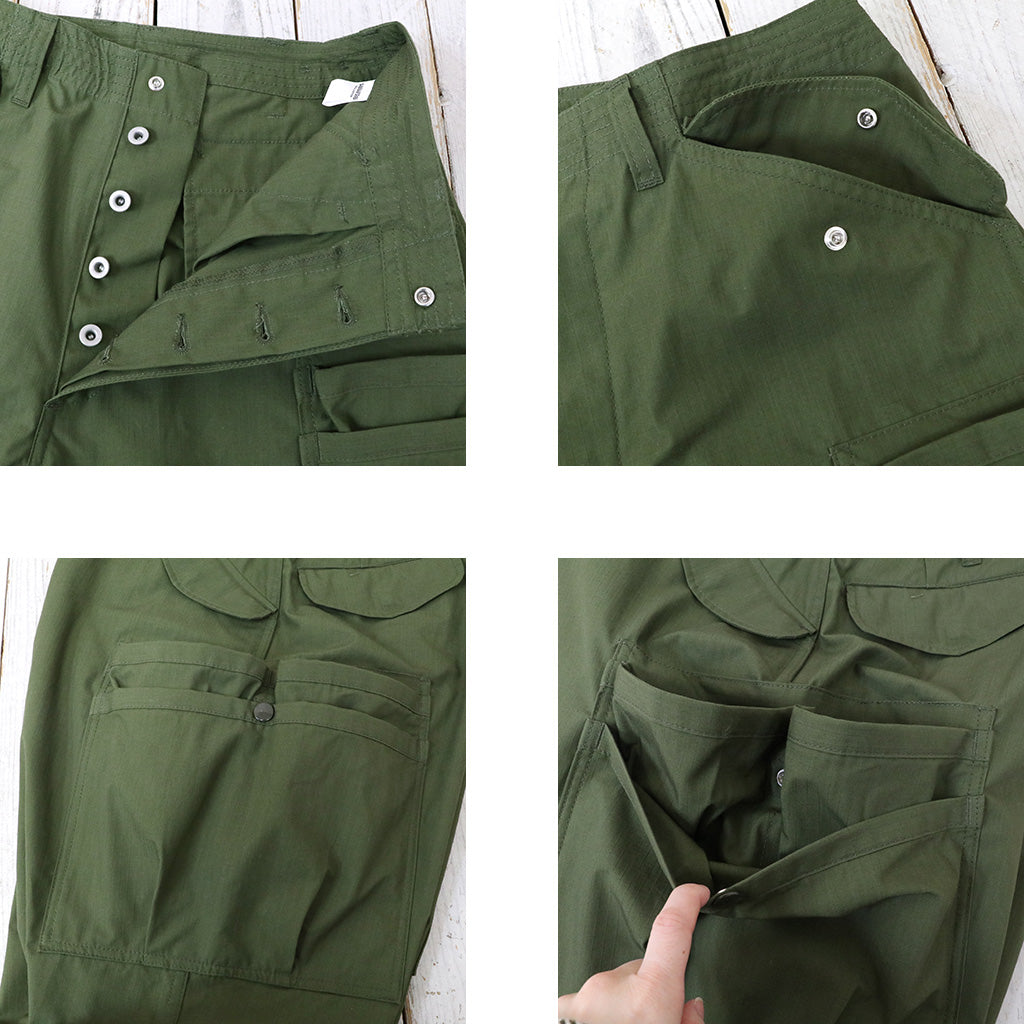 SASSAFRAS『OVERGROWN PANTS(C/N RIPSTOP)』(OLIVE)