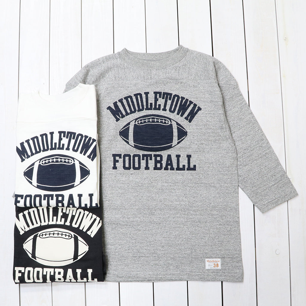 WAREHOUSE : Lot 4063 7分袖フットボールT- MIDDLETOWN