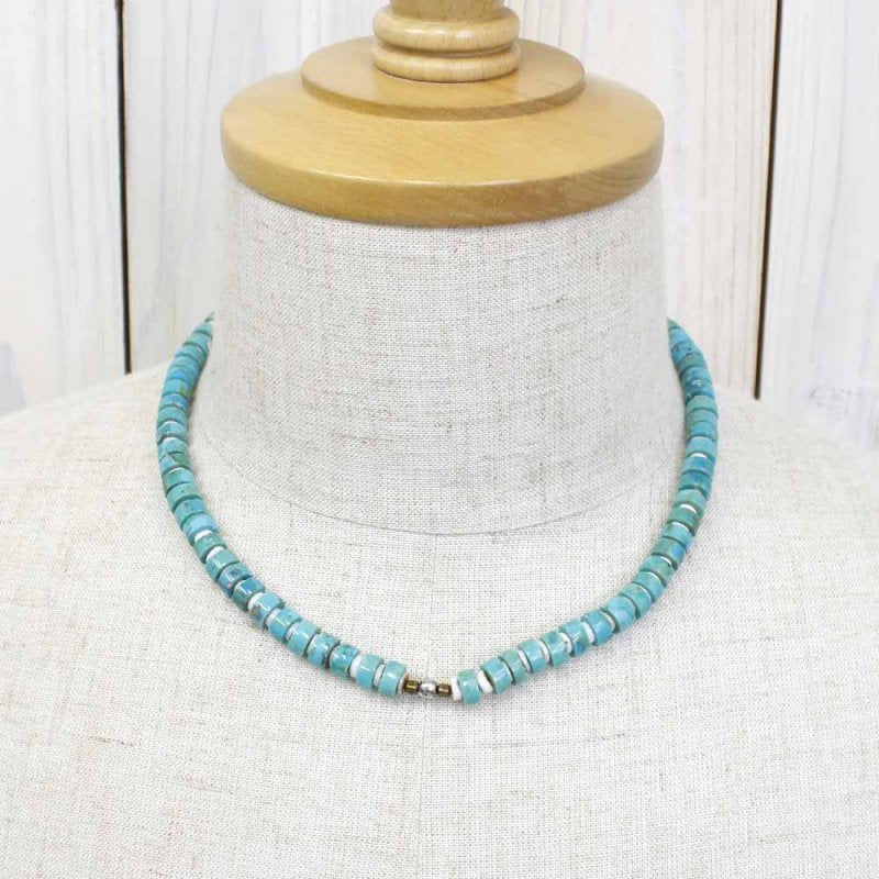 SunKu : Heishi Turquoise Necklace-SK050