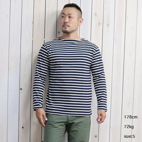 SAINT JAMES : OUESSANT (NAVY/ECRU)