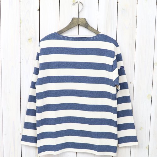 SAINT JAMES : OUESSANT-WIDEBORDER- (ECRU/INDIGO)