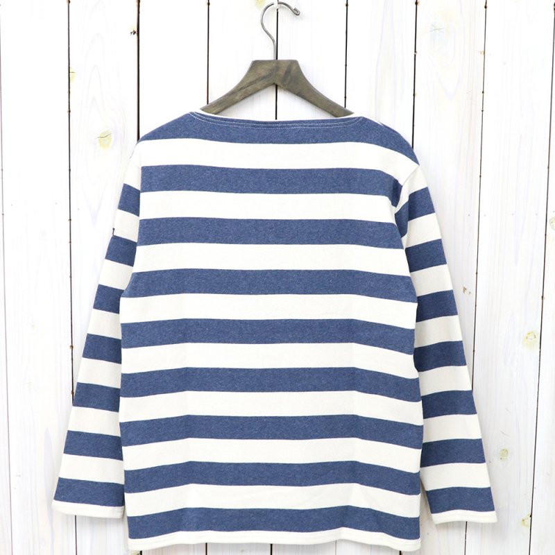 SAINT JAMES : OUESSANT-WIDEBORDER- (ECRU/INDIGO)