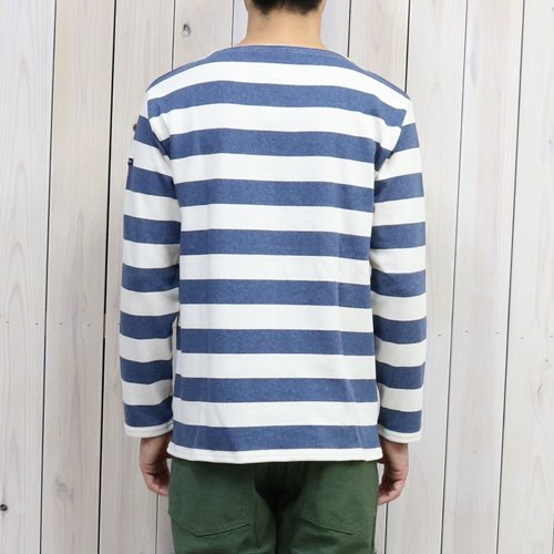 SAINT JAMES : OUESSANT-WIDEBORDER- (ECRU/INDIGO)
