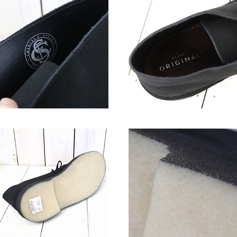 Clarks : Desert Boot (Black Suede)