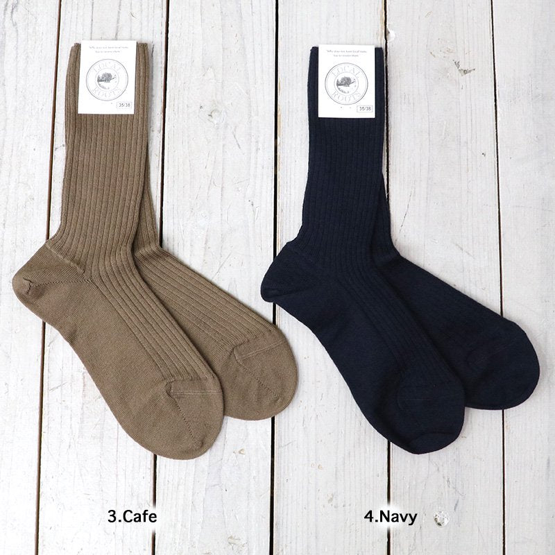 LOCAL ROOTS : MERINO RIB SOCKS#54404