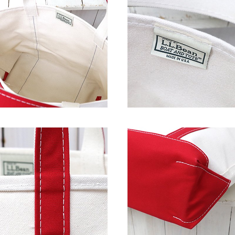 L.L.Bean : Boat & Tote Bag-Open Top(Medium) (Red)