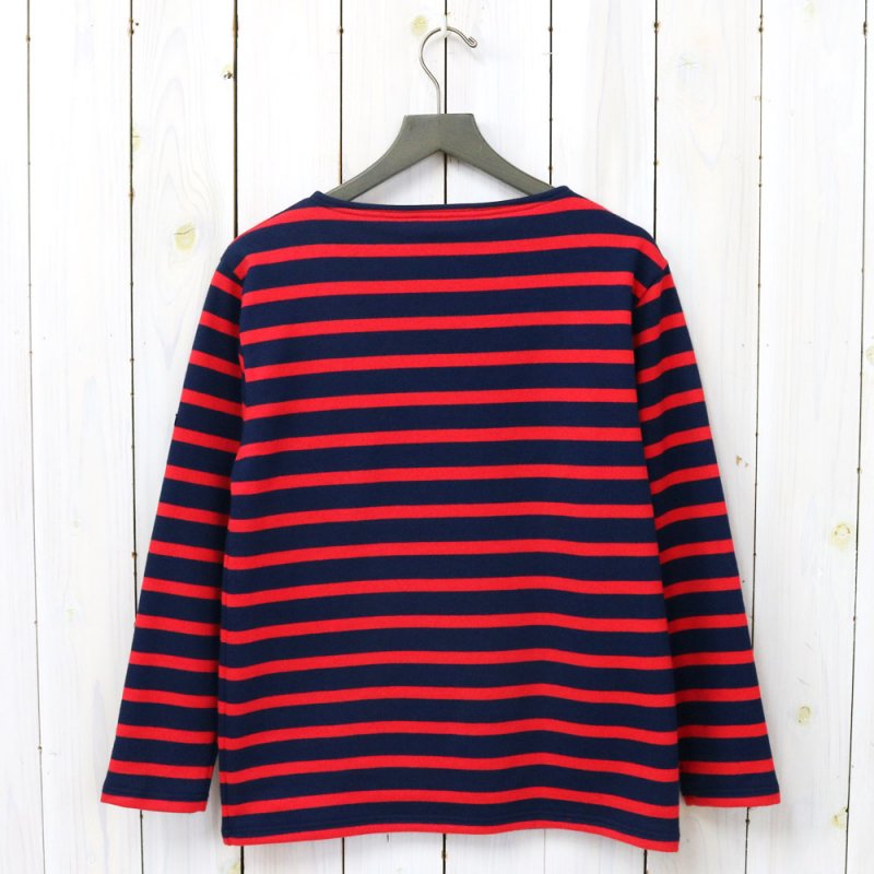 SAINT JAMES : OUESSANT SWEAT (NAVY/ROUGE)