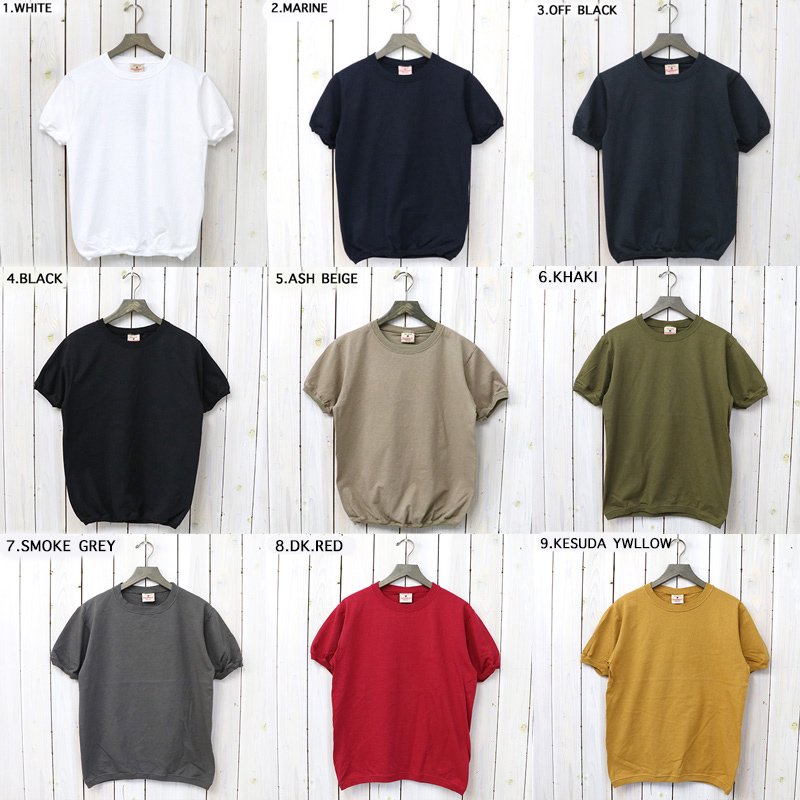 Goodwear : CREW-NECK S/S T-SHIRTS with CUFF AND HEM RIB