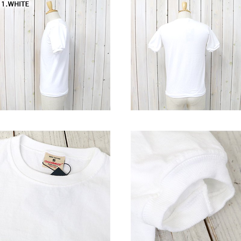Goodwear : CREW-NECK S/S T-SHIRTS with CUFF AND HEM RIB