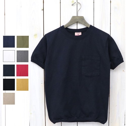 Goodwear : CREW-NECK S/S POCKET-T with CUFF AND HEM RIB