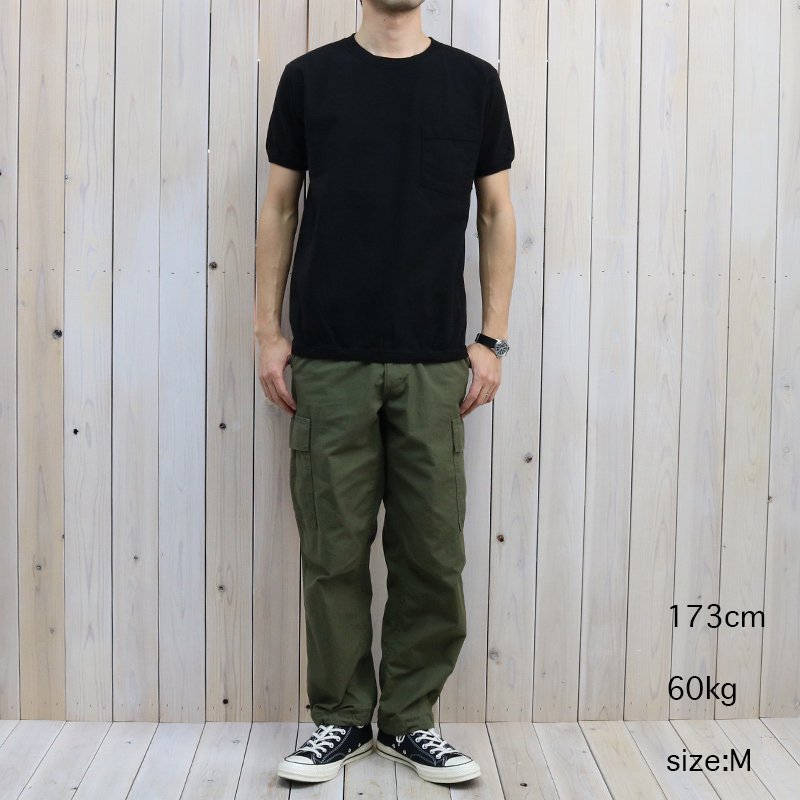Goodwear : CREW-NECK S/S POCKET-T with CUFF AND HEM RIB
