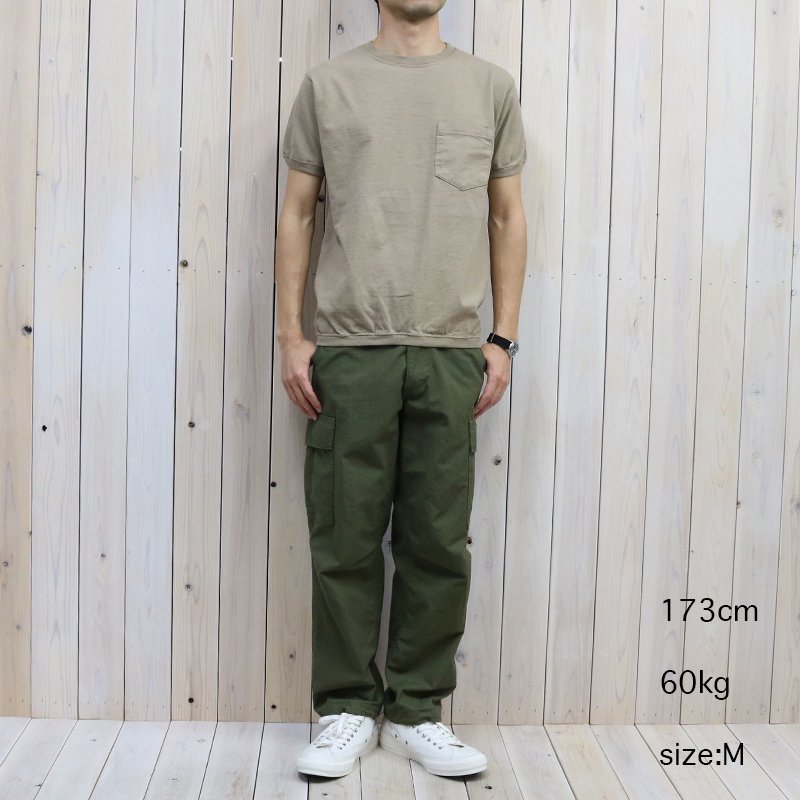 Goodwear : CREW-NECK S/S POCKET-T with CUFF AND HEM RIB