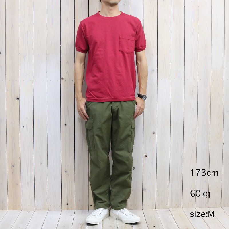 Goodwear : CREW-NECK S/S POCKET-T with CUFF AND HEM RIB