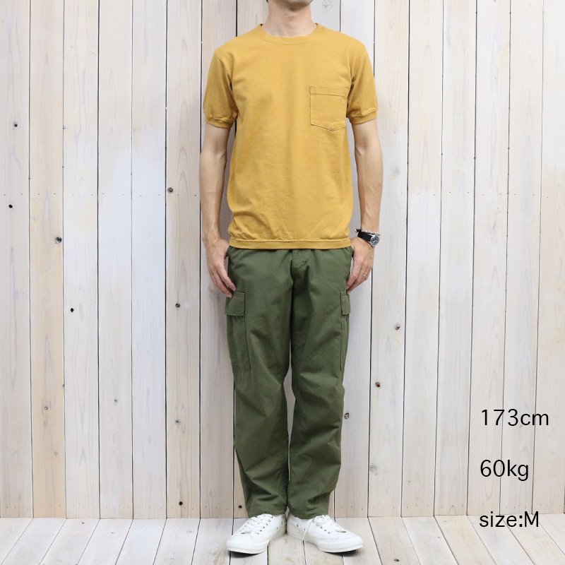 Goodwear : CREW-NECK S/S POCKET-T with CUFF AND HEM RIB