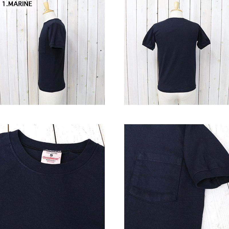 Goodwear : CREW-NECK S/S POCKET-T with CUFF AND HEM RIB