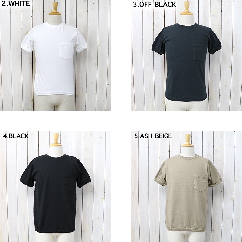 Goodwear : CREW-NECK S/S POCKET-T with CUFF AND HEM RIB