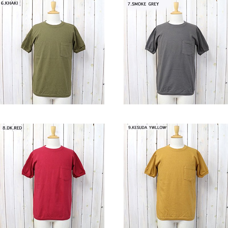 Goodwear : CREW-NECK S/S POCKET-T with CUFF AND HEM RIB