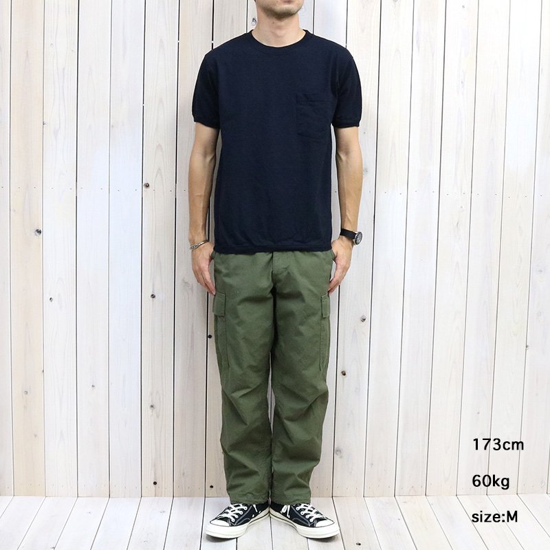 Goodwear : CREW-NECK S/S POCKET-T with CUFF AND HEM RIB