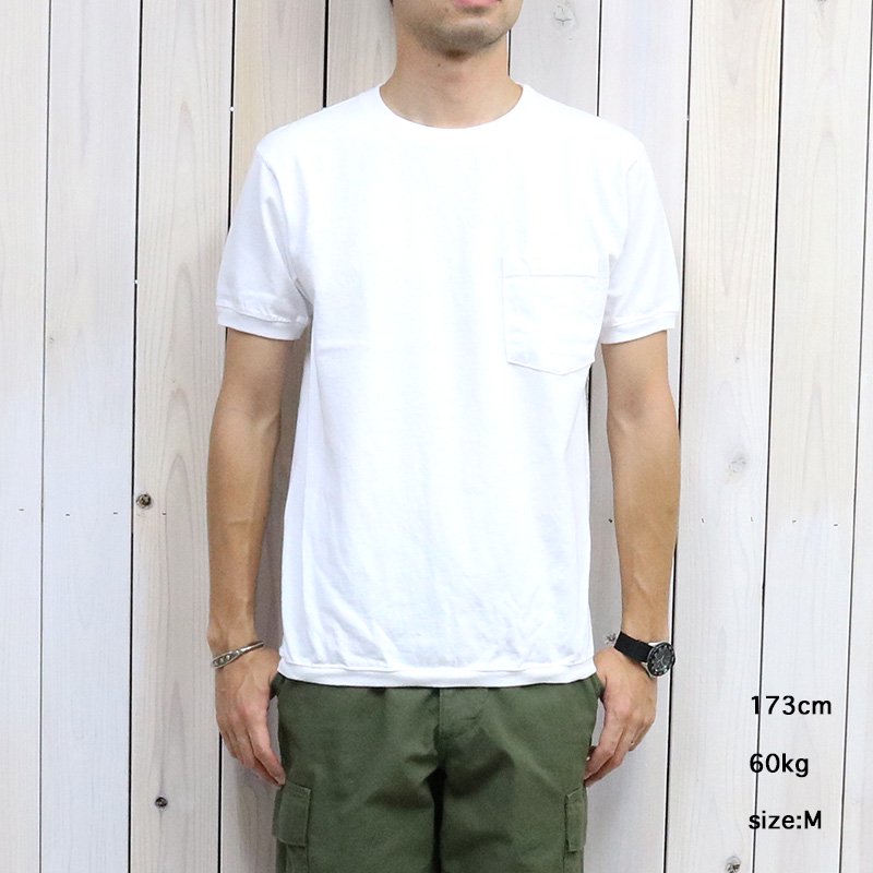 Goodwear : CREW-NECK S/S POCKET-T with CUFF AND HEM RIB