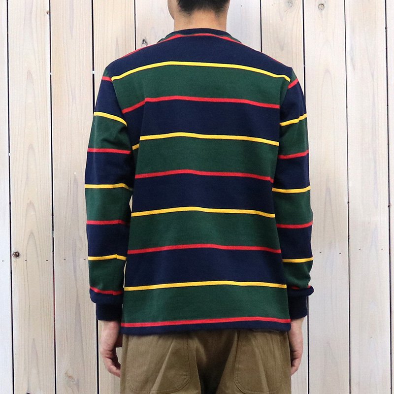 BARBARIAN『HEAVY WEIGHT CREW NECK L/S』(NAVY/GOLD/BOTTLE/RED)
