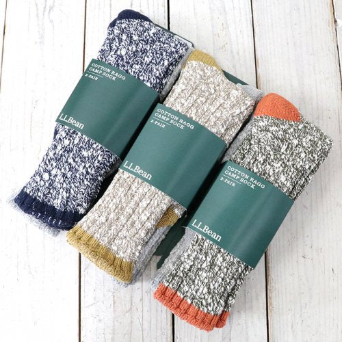 L.L.Bean『Men’s Cotton Ragg Camp Socks-Two Pairs』
