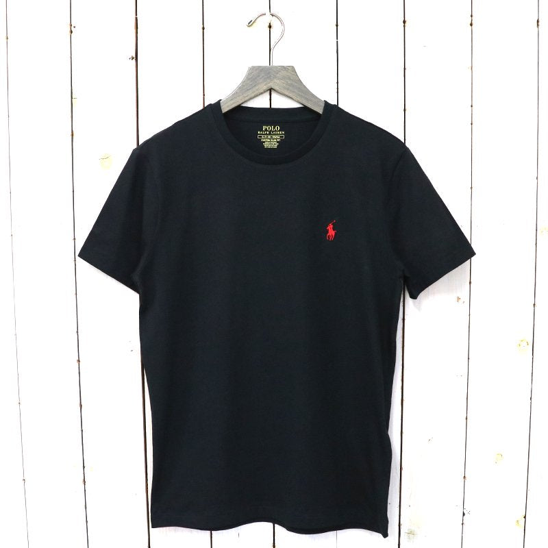 POLO RALPH LAUREN『カスタム スリム クルーネック Tシャツ』(BLACK)
