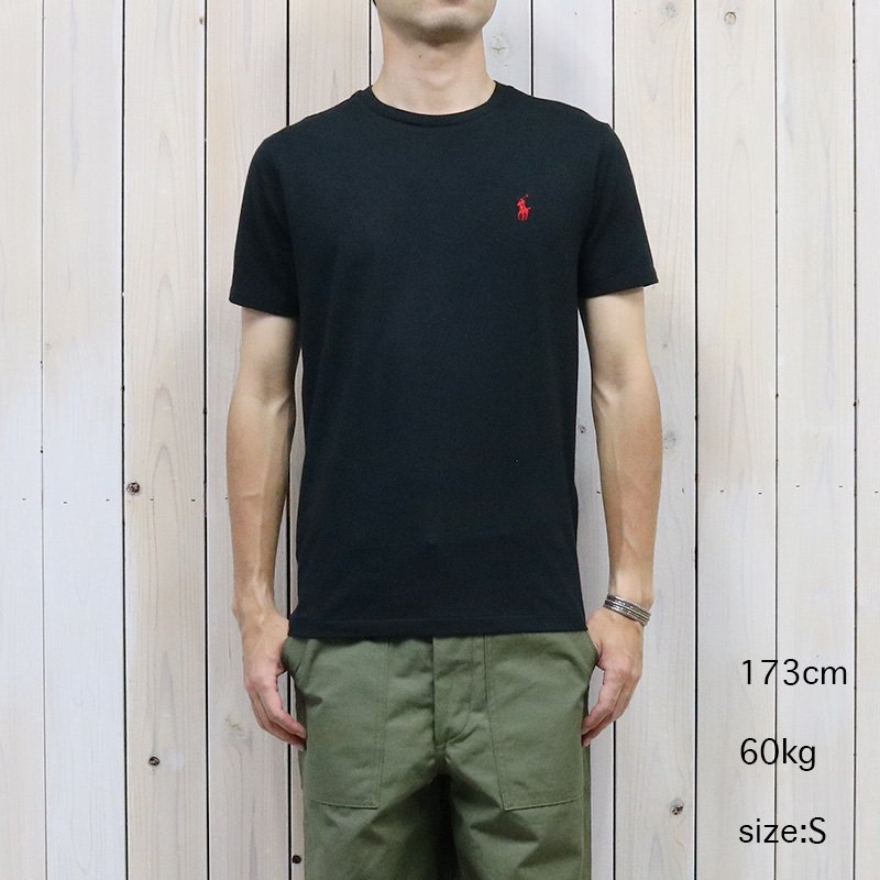 POLO RALPH LAUREN『カスタム スリム クルーネック Tシャツ』(BLACK)