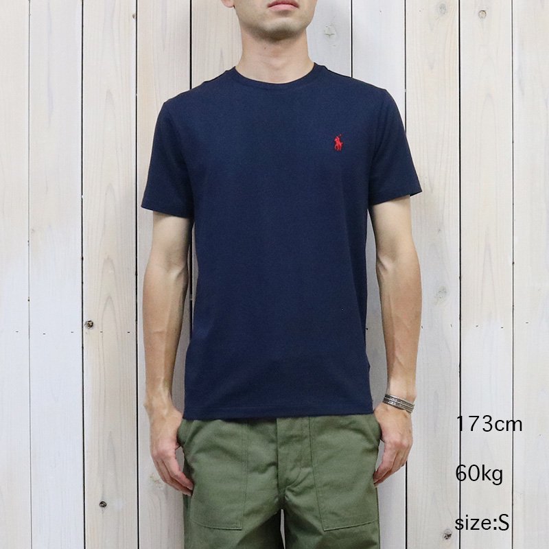 POLO RALPH LAUREN『カスタム スリム クルーネック Tシャツ』(NAVY)