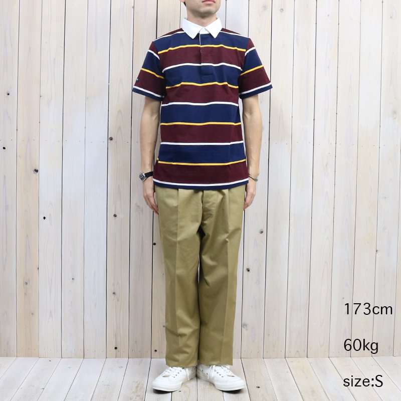 BARBARIAN『LIGHT WEIGHT RUGBY SHIRTS S/S』(NAVY/GOLD/HARVARD/WHITE)