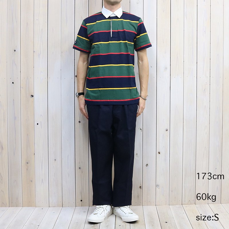BARBARIAN『LIGHT WEIGHT RUGBY SHIRTS S/S』(NAVY/GOLD/BOTTLE/RED)