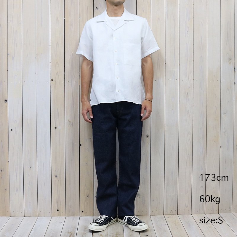 INDIVIDUALIZED SHIRTS『LINEN(CAMP COLLAR S/S)』(WHITE)