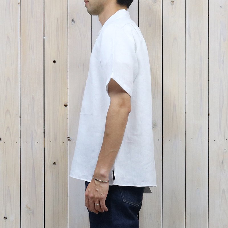 INDIVIDUALIZED SHIRTS『LINEN(CAMP COLLAR S/S)』(WHITE)