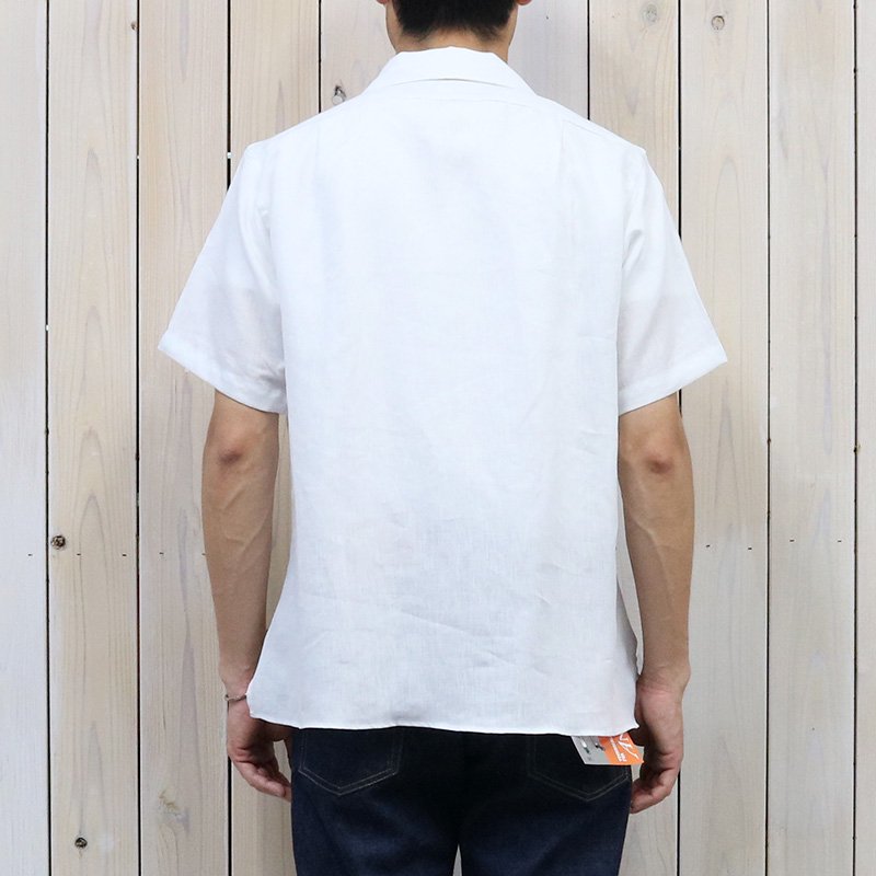 INDIVIDUALIZED SHIRTS『LINEN(CAMP COLLAR S/S)』(WHITE)