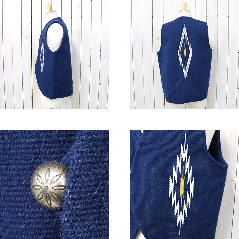 【SALE50%OFF】TRUJILLO’S『Chimayo Vest』(Blue)