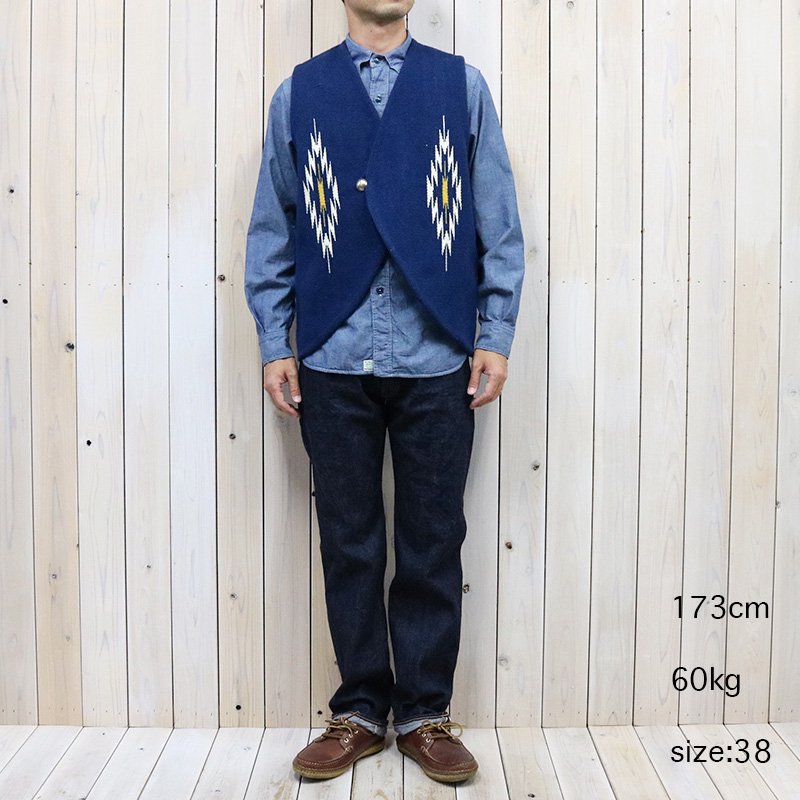 【SALE50%OFF】TRUJILLO’S『Chimayo Vest』(Blue)