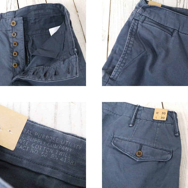 Double RL : COTTON OFFICER’S CHINO (NAVY)