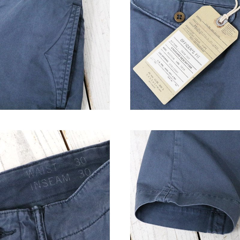 Double RL : COTTON OFFICER’S CHINO (NAVY)