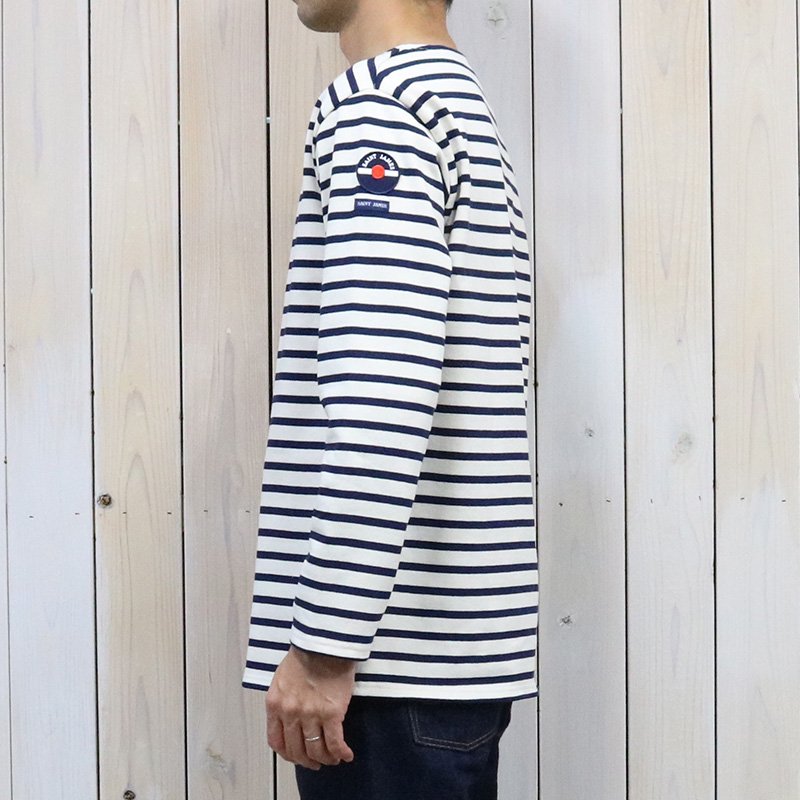 SAINT JAMES『OUESSANT PATCH』(ECRU/MARINE)