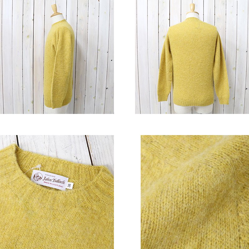 John Tulloch『SEAM FREE HEAVY BRUSH CREW NECK SADDLE SHOULDER P/O』(NUGGET)