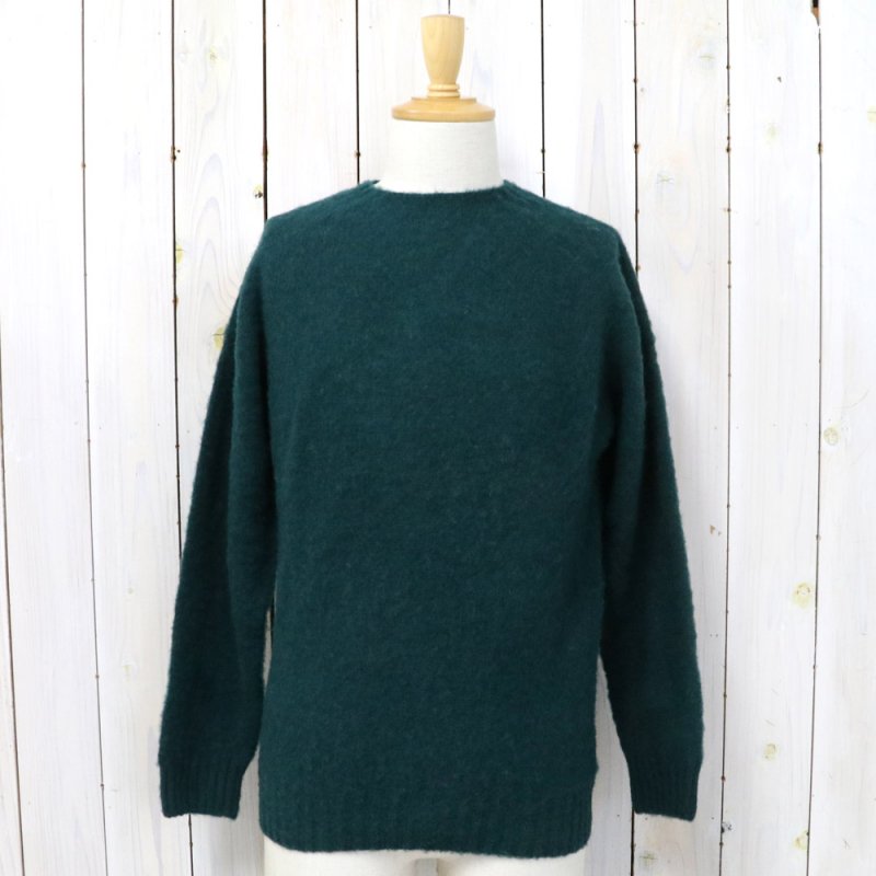 John Tulloch『SEAM FREE HEAVY BRUSH CREW NECK SADDLE SHOULDER P/O』(FOREST)