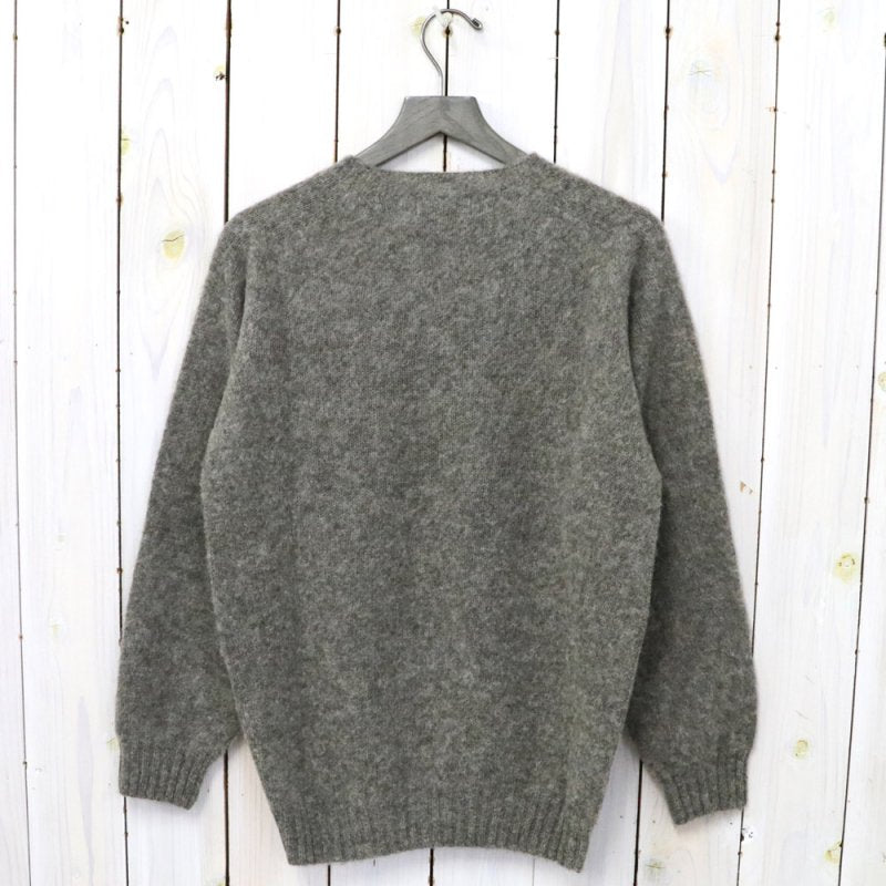 John Tulloch『SEAM FREE HEAVY BRUSH CREW NECK SADDLE SHOULDER P/O』(OYSTER)