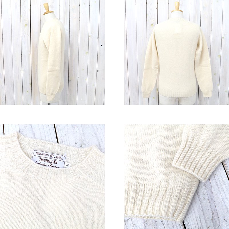 INVERALLAN『Crew Neck Sweater-Saddle』(Cream)