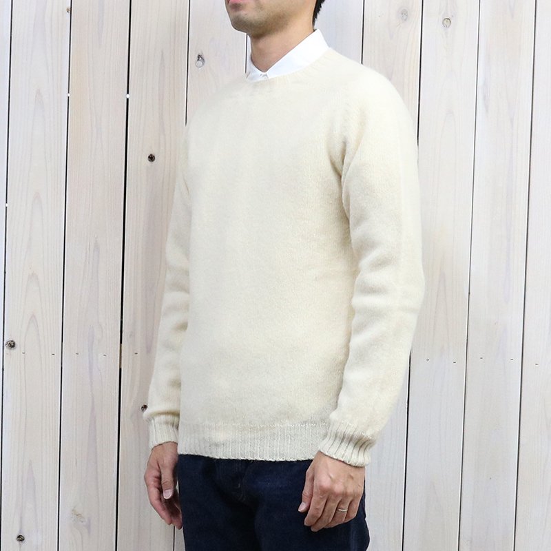 INVERALLAN『Crew Neck Sweater-Saddle』(Cream)