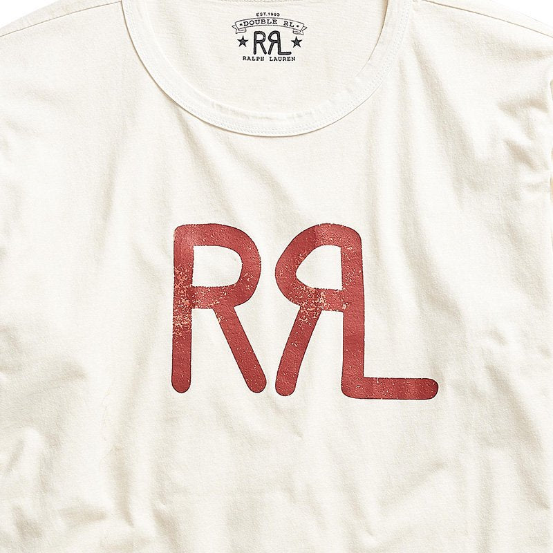 Double RL『RRL LOGO COTTON JERSEY TEE』(NATURAL)