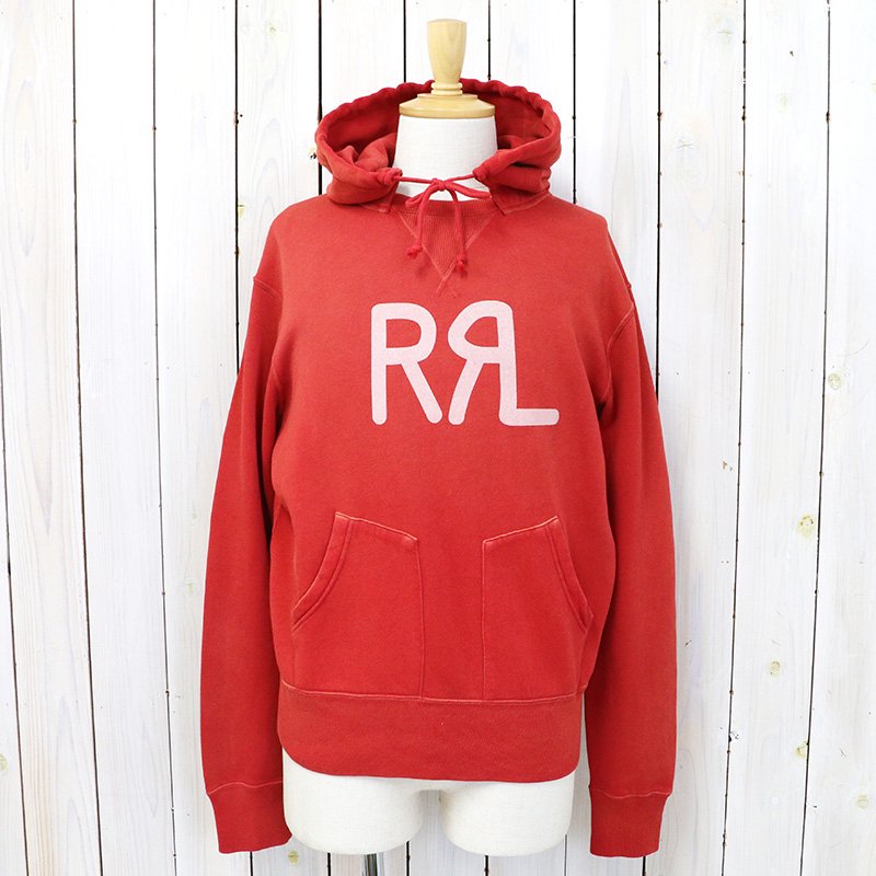 Double RL『LOGO FLEECE HOODIE』(FADED RED)