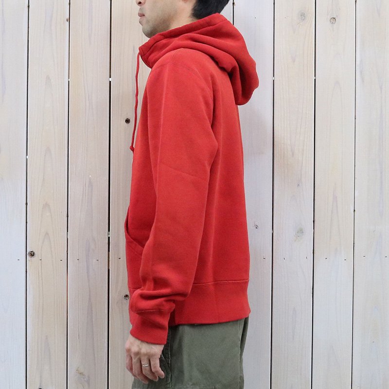 Double RL『LOGO FLEECE HOODIE』(FADED RED)