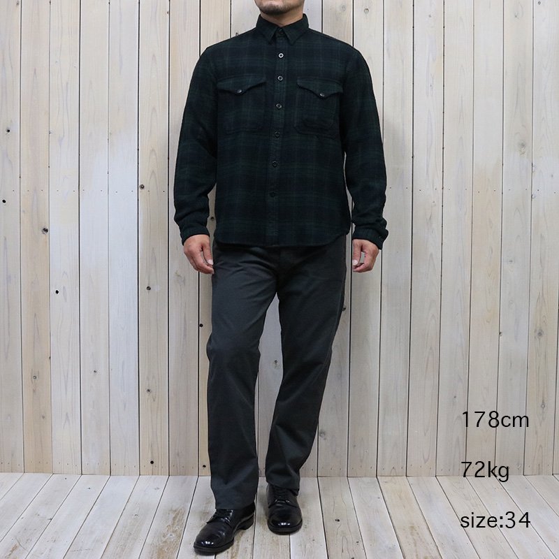 Double RL『SLIM FIT COTTON CHINO』(FADED BLACK)